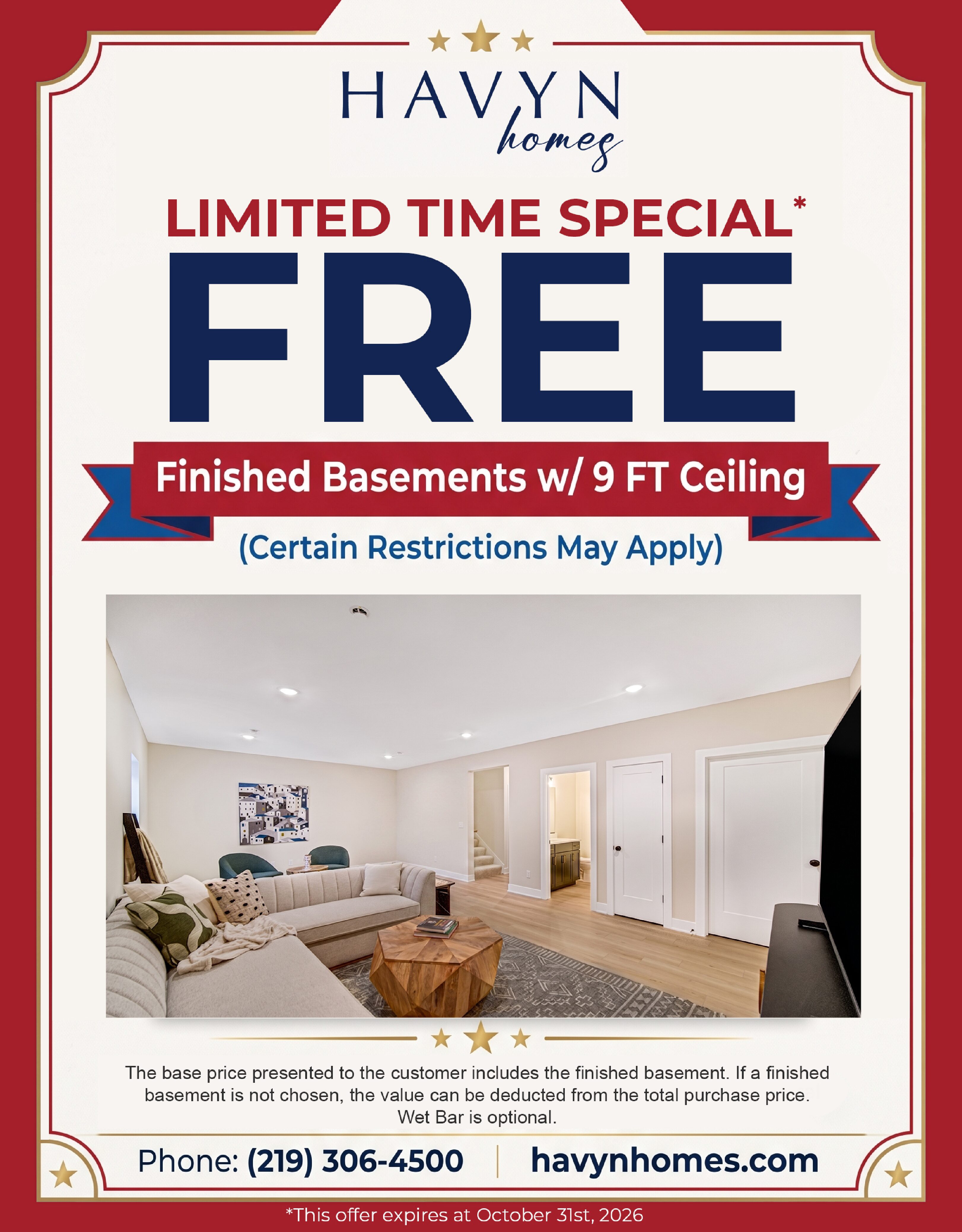 Havyn Basement July Incentive 2026