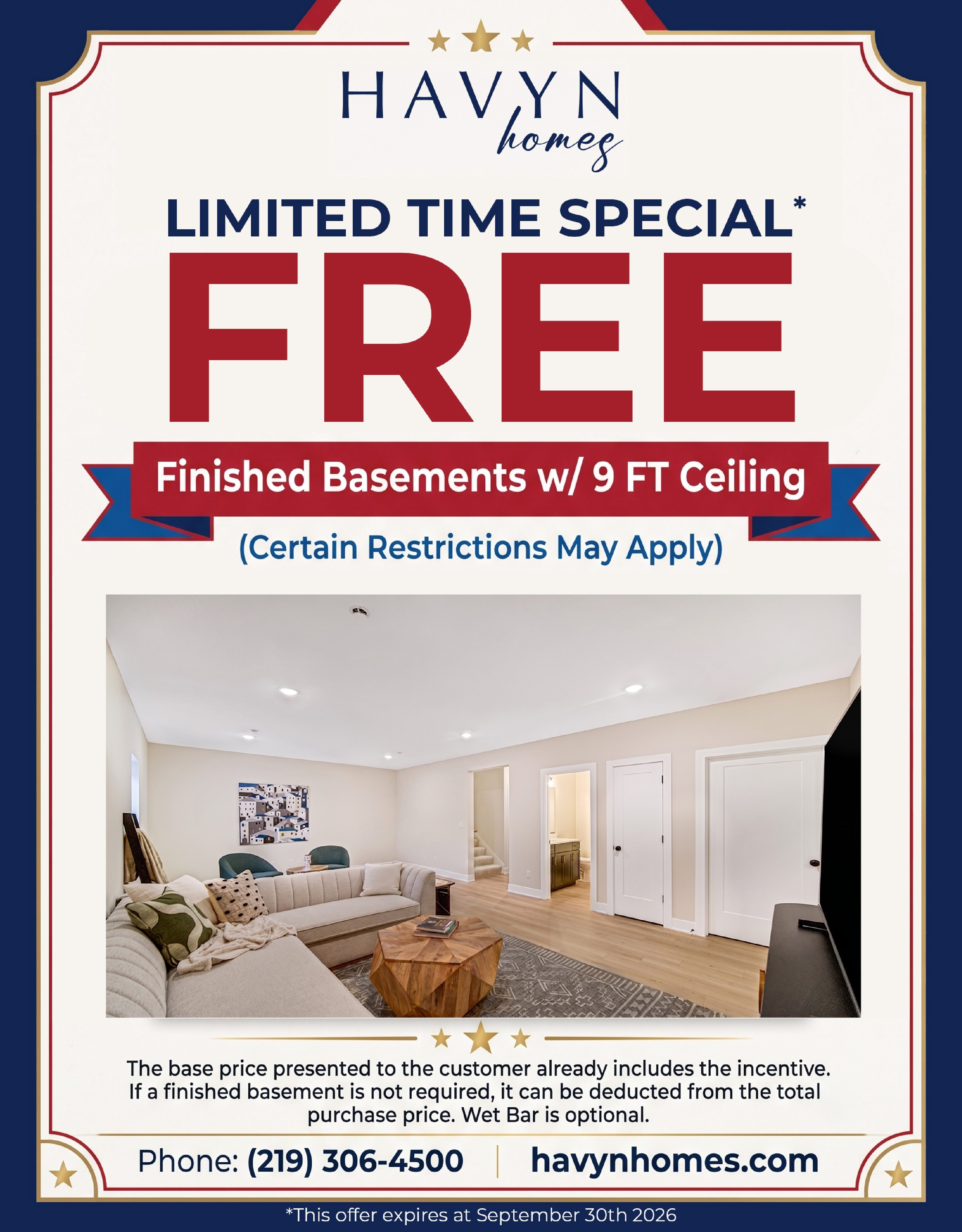Havyn Basement July Incentive 2026